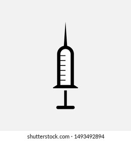 Syringe Icon. Injection Symbol for Design, Presentation, Website or Apps Elements.