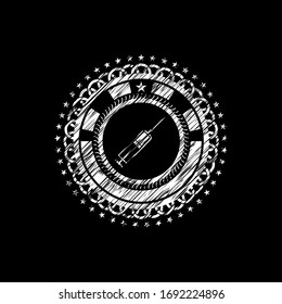 Spritzensymbol im Umkarton, auf der Tafel