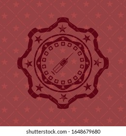 Spritzensymbol in rotem Symbol oder Emblem