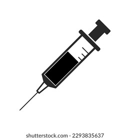 Syringe icon isolate on white background.