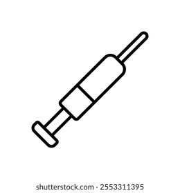 Syringe icon isolated on white background