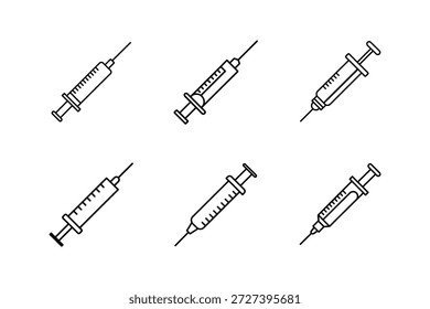 Spritze, Symbol, Linie, Vektorgrafik, einzeln