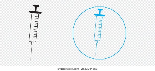 Syringe icon. line Syringe icon vector illustration.