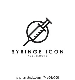 Syringe Icon Logo