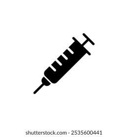 Syringe icon logo design. injection sign and symbol.vaccine icon