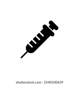 ícone da seringa logotipo design. sinal de injeção e símbolo.ícone da vacina