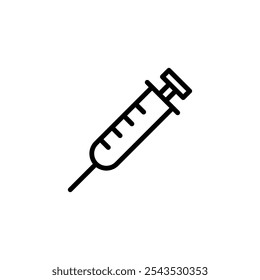 Syringe icon logo design. injection sign and symbol.vaccine icon