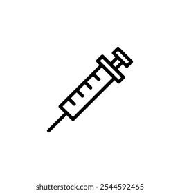 Syringe icon logo design. injection sign and symbol.vaccine icon