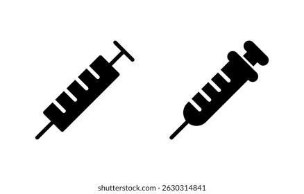 Syringe icon logo design. injection sign and symbol.vaccine icon