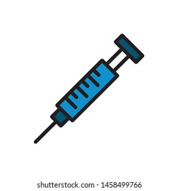 syringe icon. logo element illustration. syringe design. colored collection. syringe concept.