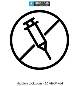 syringe icon or logo isolated sign symbol vector illustration - high quality black style vector icons
