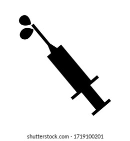 syringe icon or logo isolated sign symbol vector illustration - high quality black style vector icons

