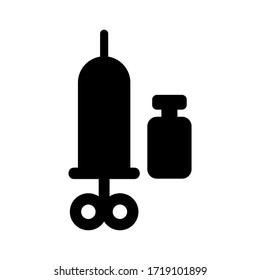 syringe icon or logo isolated sign symbol vector illustration - high quality black style vector icons
