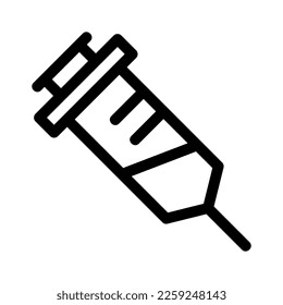 syringe icon or logo isolated sign symbol vector illustration - high quality black style vector icons