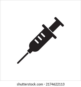 syringe icon logo vector design