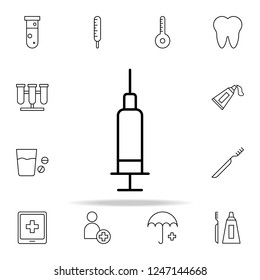 syringe icon. Medical icons universal set for web and mobile