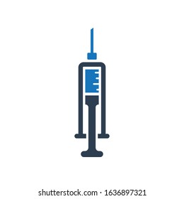 Syringe icon. Syringe Needle Icon