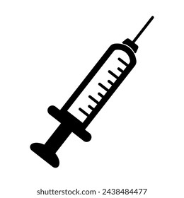 Syringe icon on white background. eps 10