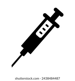 Syringe icon on white background. eps 10