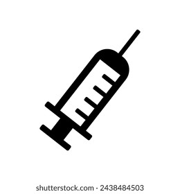 Syringe icon on white background. eps 10