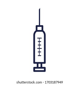 Spritzensymbol auf weißem Hintergrund, Linienstil, Vektorillustration
