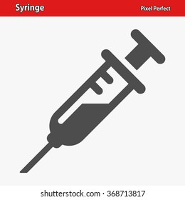 Syringe Icon. Professional, pixel perfect icons optimized for both large and small resolutions. EPS 8 format.