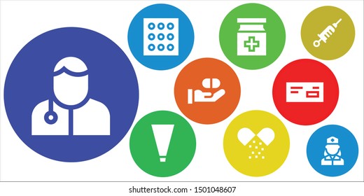 syringe icon set. 9 filled syringe icons.  Collection Of - Veterinarian, Drugs, Medicine, Piping bag, Vaccine, Nurse