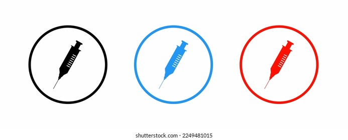 Spritzensymbol gesetzt. Vektorgrafik.