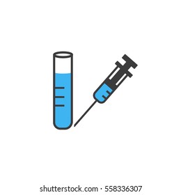 syringe icon. sign design