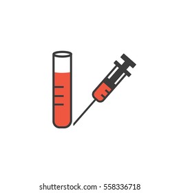 syringe icon. sign design