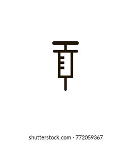 syringe icon. sign design