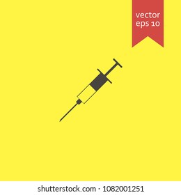 syringe. syringe icon. sign design. Vector EPS 10.