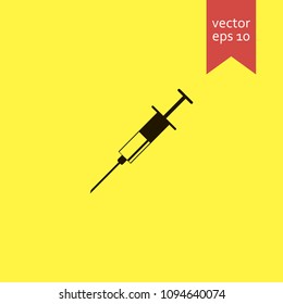 syringe. syringe icon. sign design. Vector EPS 10.