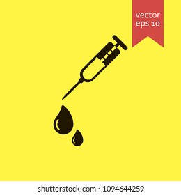 syringe. syringe icon. sign design. Vector EPS 10.