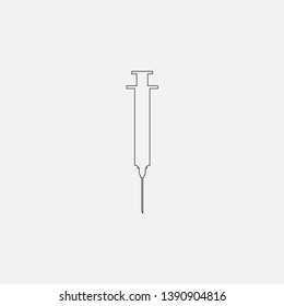 syringe icon sign signifier vector