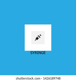 syringe icon sign signifier vector