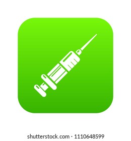 Syringe icon. Simple illustration of syringe vector icon for web