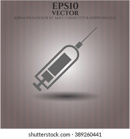 Syringe icon or symbol