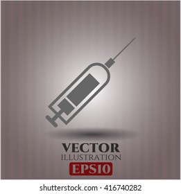 Syringe icon or symbol