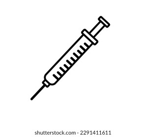 syringe icon, syringe symbol, vector file