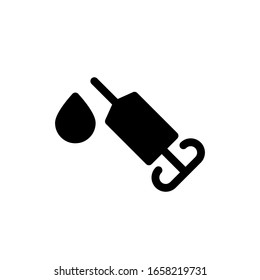Syringe icon template. Vector illustration  