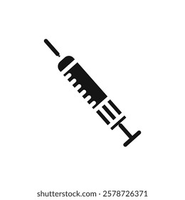 Syringe icon Thin line art collection