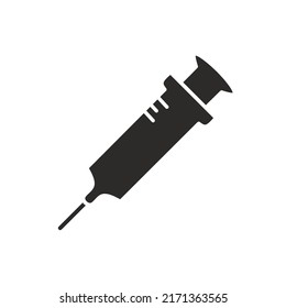 Syringe icon with trendy design