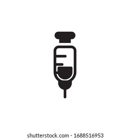 Syringe Icon In Trendy  Design Vector Eps 10