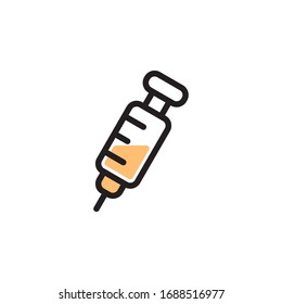 Syringe Icon In Trendy  Design Vector Eps 10