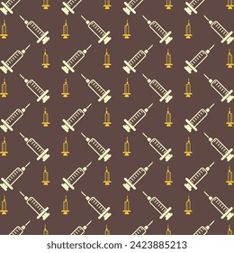 Spritzensymbol Trend, mehrfarbig wiederholt Muster, Vektorgrafik brauner Hintergrund