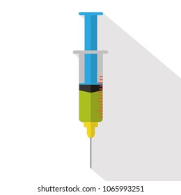 syringe icon vector