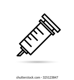 syringe icon vector