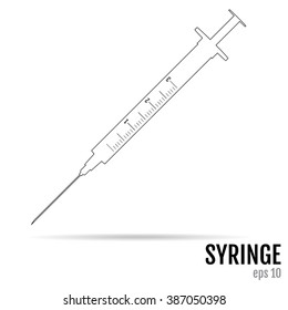 Syringe Icon Vector Art, Stock Vector