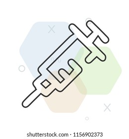 Syringe icon vector can be used as png, Syringe